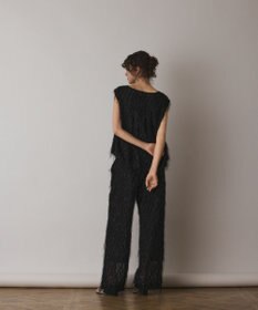 GRACE CONTINENTAL フリンジワンタックパンツ