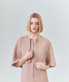 GRACE CONTINENTAL ケープレイヤードドレス