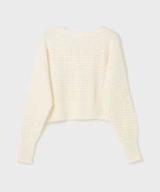 GRACE CONTINENTAL / グレースコンチネンタル ワッフルショートニットカーディガン ワッフルショートニットカーディガン / GRACE CONTINENTAL