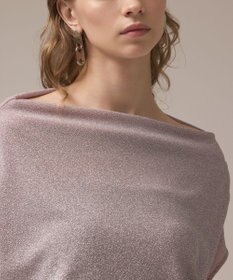GRACE CONTINENTAL / グレースコンチネンタル ラメドレープカットトップ カットワークカットトップ / GRACE CONTINENTAL | GRACE