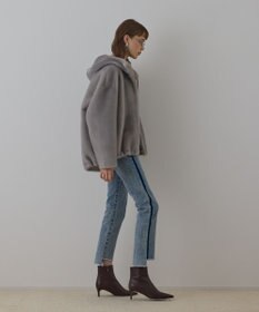 GRACE CONTINENTAL フェイクミンクフードジャケット