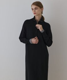 GRACE CONTINENTAL バイカラーストレートニットワンピース