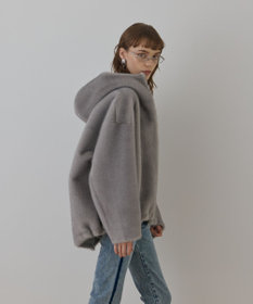 GRACE CONTINENTAL フェイクミンクフードジャケット