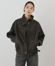GRACE CONTINENTAL フェイクレザーブルゾン