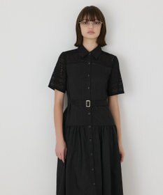 GRACE CONTINENTAL レースドッキングフレアワンピース