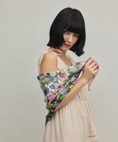 GRACE CONTINENTAL フラワーシルクスカーフ