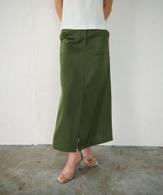 GRACE CONTINENTAL サテンストレートスカート