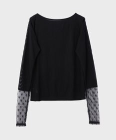 GRACE CONTINENTAL アセテートシアーカットトップ