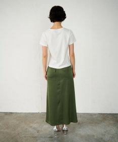 GRACE CONTINENTAL サテンストレートスカート