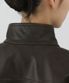 GRACE CONTINENTAL フェイクレザーブルゾン