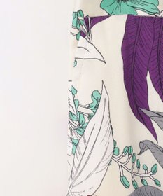 GRACE CONTINENTAL ボタニカルプリントワイドパンツ