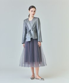 GRACE CONTINENTAL ラメWOOLボウジャケット