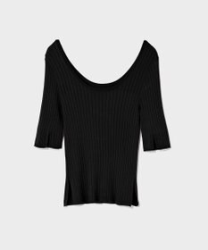 GRACE CONTINENTAL リブニットトップ