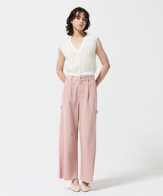 GRACE CONTINENTAL チュールフリルニットベスト