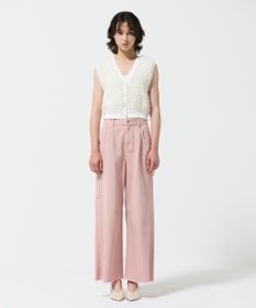 GRACE CONTINENTAL チュールフリルニットベスト