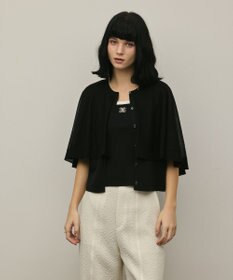 GRACE CONTINENTAL シアーケープニットカーディガン