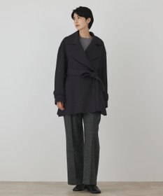 GRACE CONTINENTAL カシミヤ混リバーコート