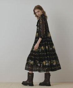 未使用　GRACE CONTINENTAL フラワープリントティアードワンピース フラワープリントティアードワンピース / GRACE CONTINENTAL
