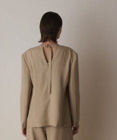 GRACE CONTINENTAL バックシャンノーカラージャケット