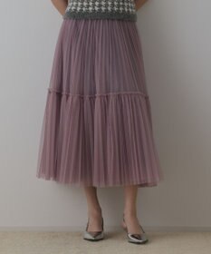 GRACE CONTINENTAL チュールティアードスカート