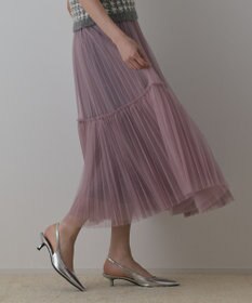 GRACE CONTINENTAL チュールティアードスカート