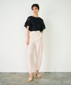 GRACE CONTINENTAL バックサテンカーゴパンツ