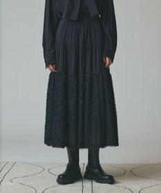 GRACE CONTINENTAL フェザージャガードコンビスカート