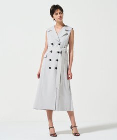 GRACE CONTINENTAL バックプリーツトレンチワンピース