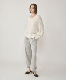 GRACE CONTINENTAL スパンコール畦ニットトップ