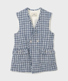 GRACE CONTINENTAL ルーズツイードジレジャケット