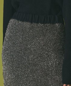 GRACE CONTINENTAL フェザーヤーンシャイニースカート