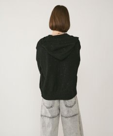 GRACE CONTINENTAL スパンコールニットパーカー