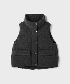 GRACE CONTINENTAL スタンドニットダウンベスト