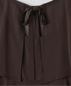 GRACE CONTINENTAL シフォンケープドレス