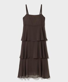 GRACE CONTINENTAL シフォンケープドレス