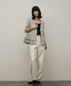 GRACE CONTINENTAL ペプラムツイードジャケット