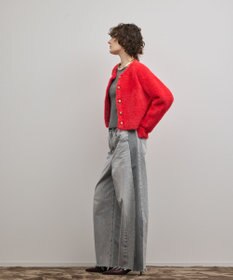 GRACE CONTINENTAL サイドラインデニムパンツ