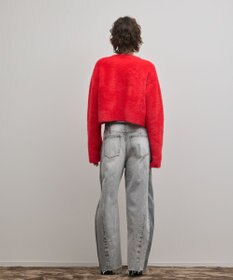 GRACE CONTINENTAL サイドラインデニムパンツ