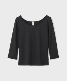 GRACE CONTINENTAL テレコボートネックトップ