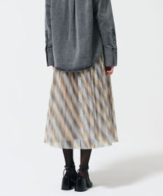 GRACE CONTINENTAL ラメラインプリーツスカート