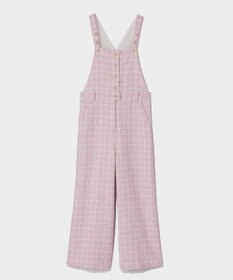 GRACE CONTINENTAL チェックツイードサロペット