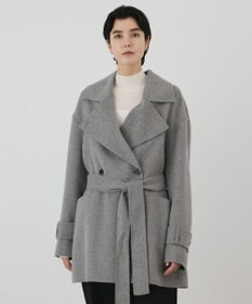 GRACE CONTINENTAL カシミヤ混リバーコート