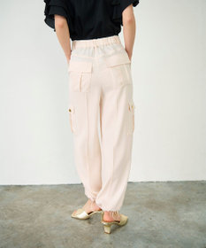 GRACE CONTINENTAL バックサテンカーゴパンツ