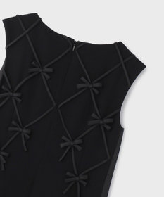 GRACE CONTINENTAL リボンモチーフドレス