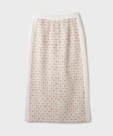 GRACE CONTINENTAL ツイードライン切替スカート