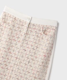 GRACE CONTINENTAL ツイードライン切替スカート