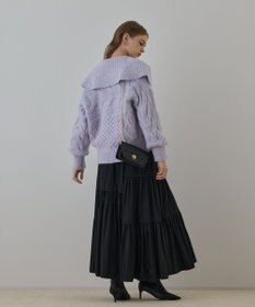 GRACE CONTINENTAL ヘアリーニットコクーンジャケット