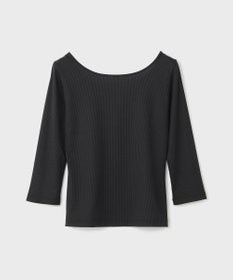 GRACE CONTINENTAL テレコボートネックトップ