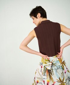 GRACE CONTINENTAL ダブルフロントニットジレ