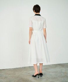 GRACE CONTINENTAL シアーチェックシャツワンピース